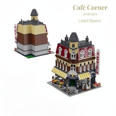 Bausteine CREATOR - Café Corner | 2056 Teile + 3 Figuren (10182) ABS Plastikbausatz