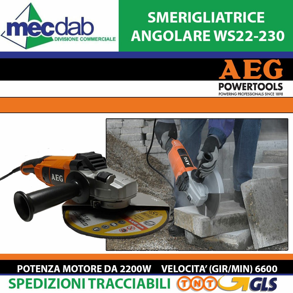 AEG WS22-230 vs Concorrenza: Smerigliatrice 2200W 230mm Miglior Prezzo