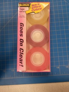 Scotch Tape 809P3H Ultra Colors 3 Rolls 3/4 in x 1296 in Clear Adhesive