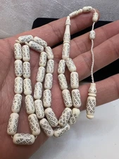  Mesbah Naab African Rosary old مسباح ناب  أفريقي دق فضة 1000 خراطة مصر