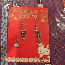 Christmas Hello Kitty Pierced Earrings, New