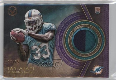 2015 Topps Valor Patch Strength 57/75 Jay Ajayi #VP-JA Rookie Patch RC 17hq