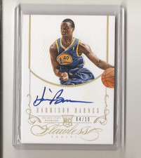 2012-13 Panini Flawless HARRISON BARNES Gold Rookie RC On Card Auto 4/10 #7