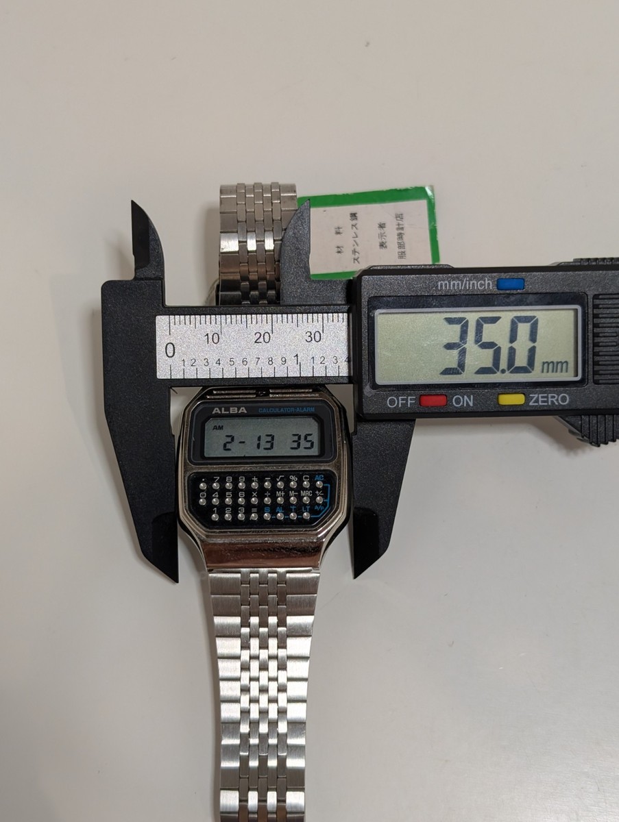 【らいらっく】ALBAカリキュレーター　Y739-5000 NOS VINTAGE ALBA (by SEIKO pulsar ) CALCULATOR ALARM WATCH