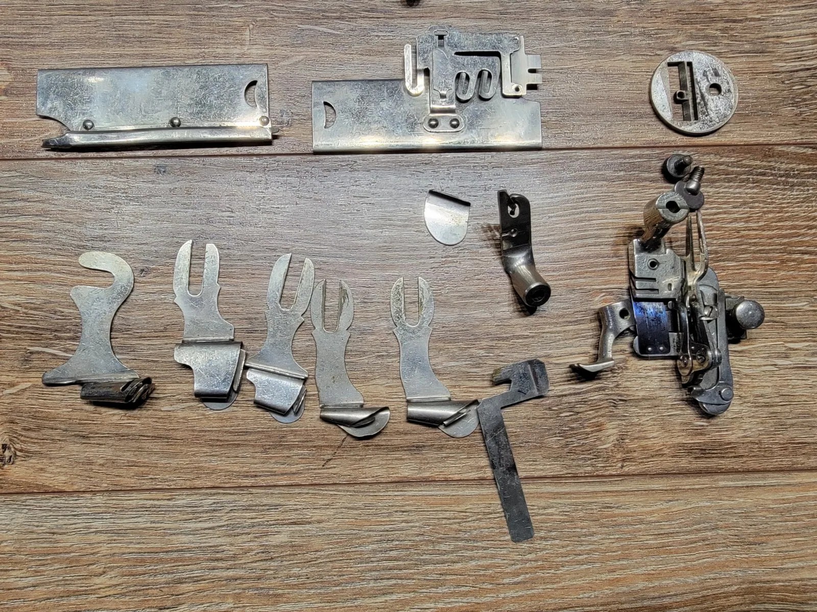 Antique 1880's New Home Sewing Machine Attachments & Johnston's Ruffler