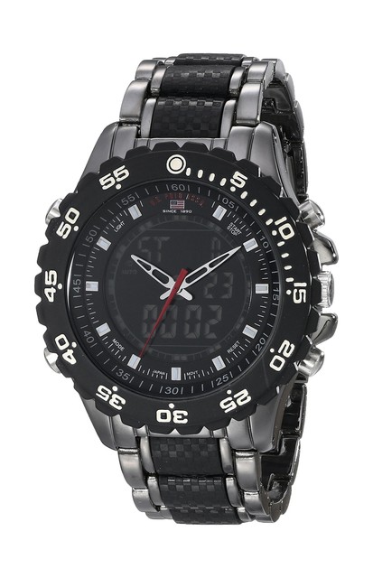 polo watch black