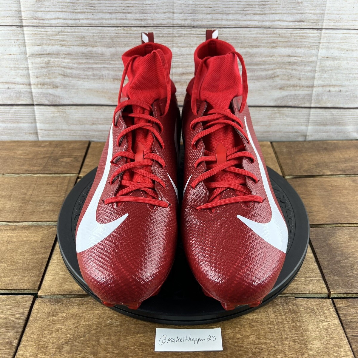Nike Vapor Untouchable Pro 3 TD Football Cleats Red AO3021-601 Mens Size 16 RARE Nike Vapor Untouchable Pro 3 Football Cleats Red & White  main image 4