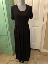 VIISHOW, WOMENS, NWT, BLACK, STRETCHY, SHORT SLEEVE, MAXI DRESS, XL