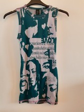 Urban Outfitters Cutout Bodycon Dress, Green & Purple, Large