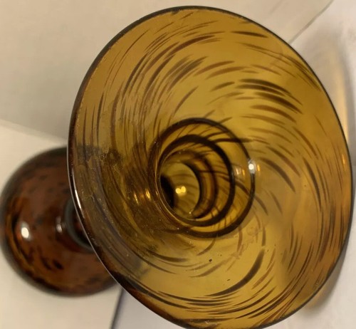 Kunstglas lLeopard Bernstein 2 Wege Standfuß Kerzenhalter 8,5" - Bild 10 von 12
