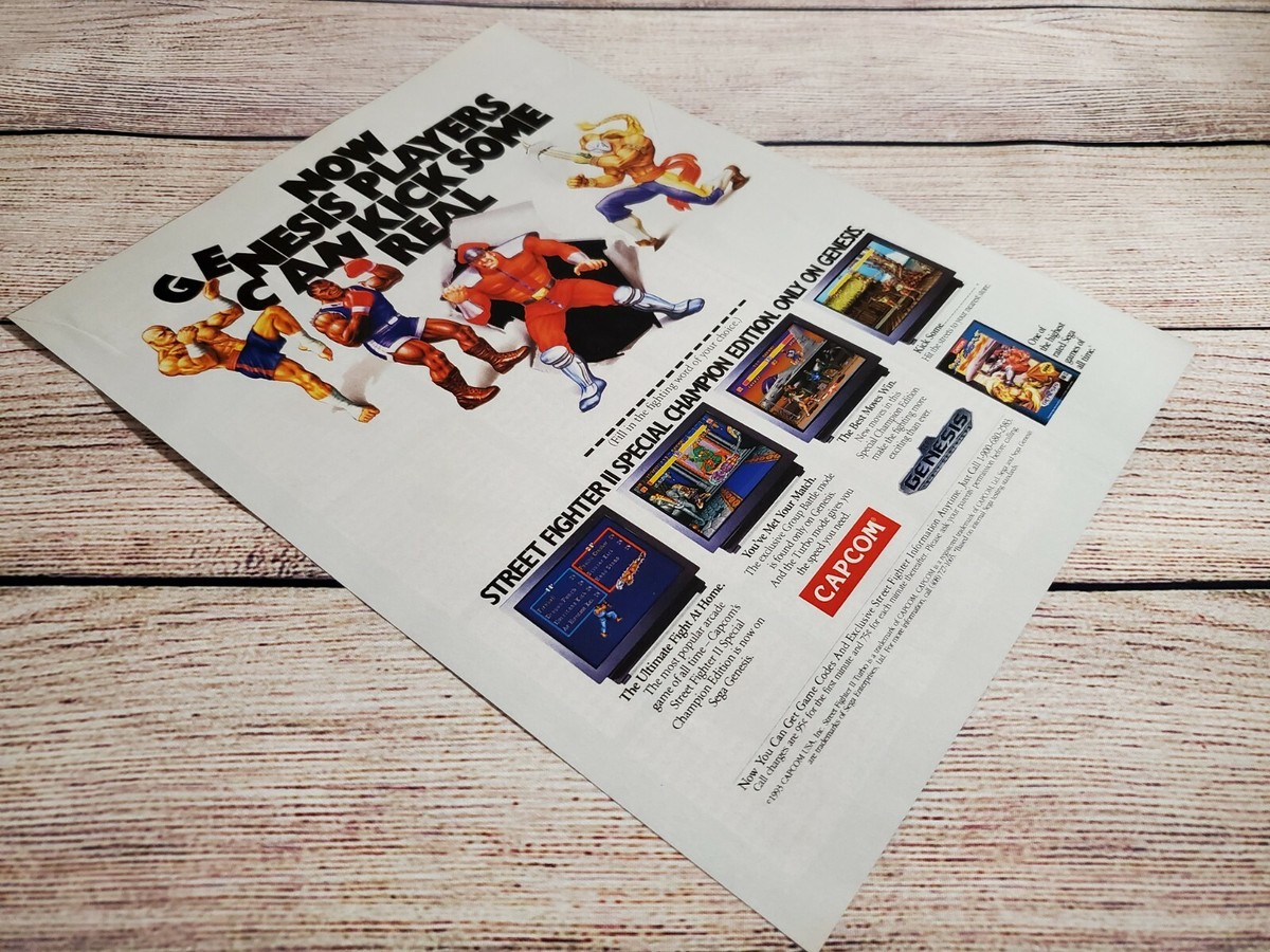 Welcome To The City Of Champions ポスター Street Fighter II 2 Special Championship Edition Sega