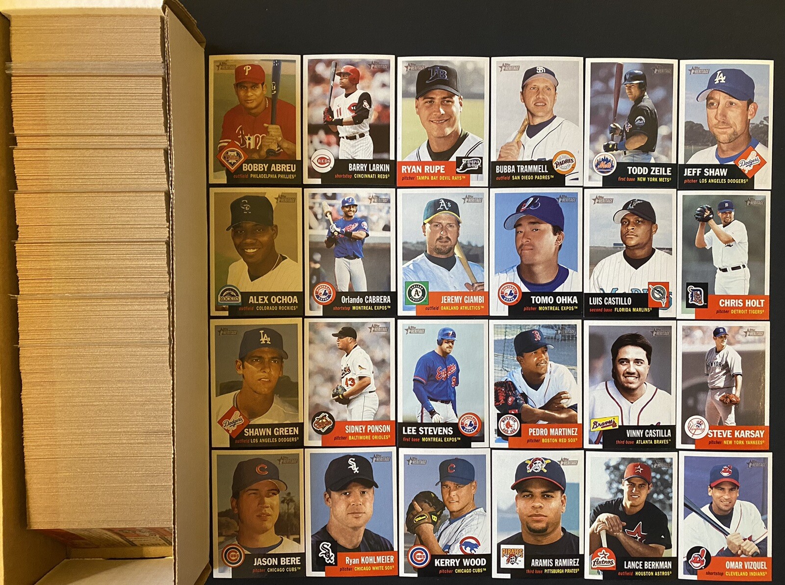 2002 Topps Heritage - Baseball Cards - #224-446 - Complete Your Set - You U Pick