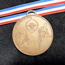 Médaille d'arrivée des 20 km de Paris année 2003
