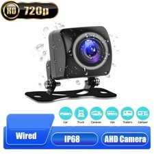 Ahd Car Backup Camera Waterproof Plate Rear View Night Vision Reverse 720p