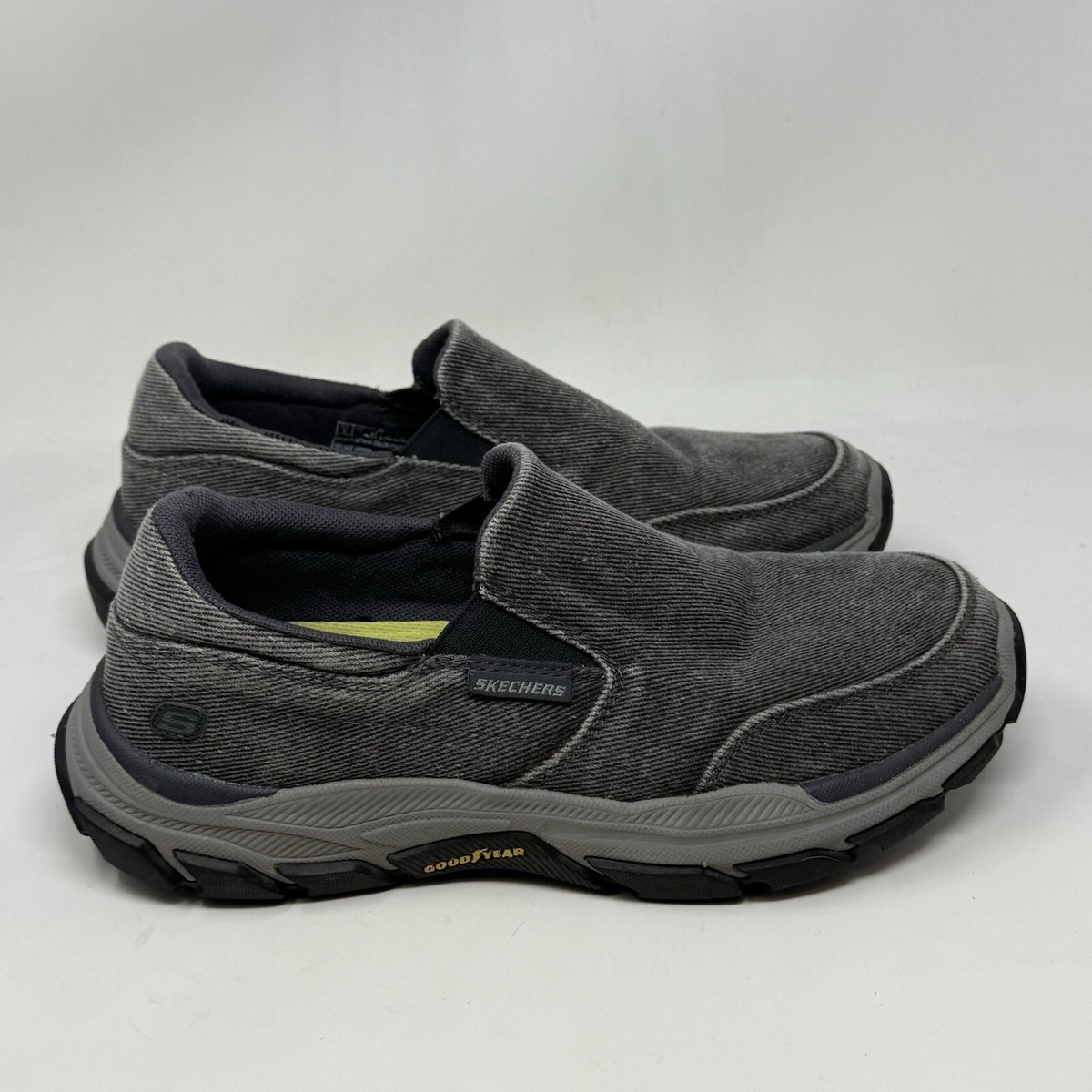 Skechers Respected Fallston Shoes Mens 8 Extra Wide Fit Gray 