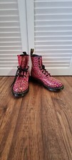Image of Women`s Dr. Martens 1460 Loud Leopard Smooth Pink Size Uk5