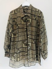 Bold Animal Print Cheetah Medium Long Sleeve Button Shirt Vibrant Colors K-Pop