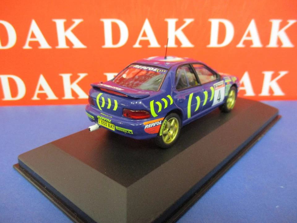 Die cast 1/43 Modellino Auto Subaru Impreza RAC Rally 1995 C. McRae - Immagine 3 di 4