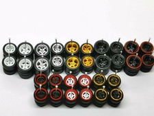Hot Wheels Rubber Tires 16 sets 4/5 Spoke 12m...