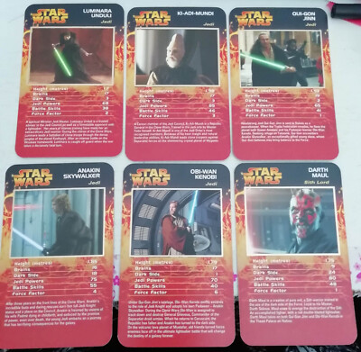 Einzelne TOP TRUMPS SPECIALS Gaming Karte STAR WARS I-III - Wählen Sie Ihren Helden