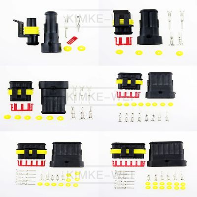 4 Polig AMP Superseal 1,5 - 2,5 Mm² Kfz Stecker Set