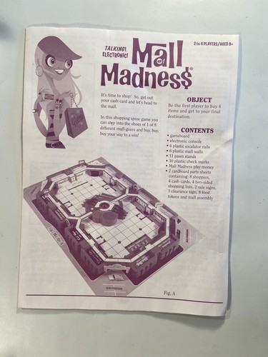 Mall Madness Board Game Electronic Talking 2005 complete Milton Bradley Shopping - Picture 4 of 6