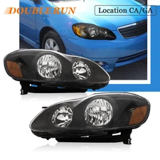 Headlights Headlamps For 2003 2004 2005 2006 2007 2008 Toyota Corolla Left+Right