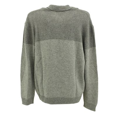 TOM RIPLEY Herren Sweater Pullover Pulli Schalkragen Cashmere grey
