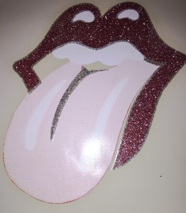 rolling stones t-shirt glitzer