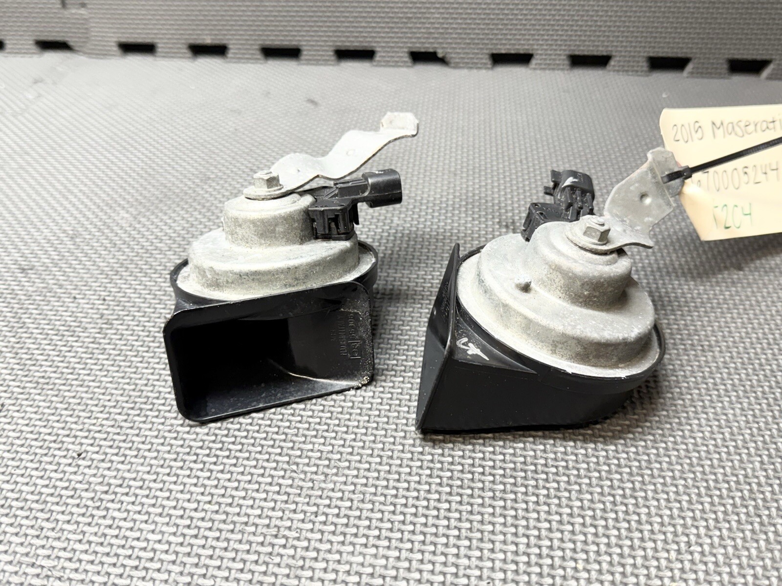 ⭐️2014-2017 MASERATI QUATTROPORTE M156 FRONT LOW HIGH PITCH TONE NOTE HORN PAIR