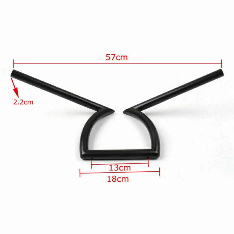 Barras de arrastre de manillar motor 7/8" Z para Honda Yamaha Suzuki Chopper Bobber BLK, Foto 4 de 4