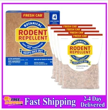 Fresh Cab Rodent Repellent ,Indoor Botanical Pest Control, 4Pk, Safe for Kids