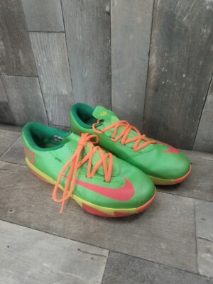 Nike KD 6 GS Candy Basketball Shoes Size 6.5Y Green Kevin  display picture 2