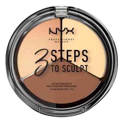 NYX 3 Steps To Sculpt Face Sculpting Palette Light 3STS02