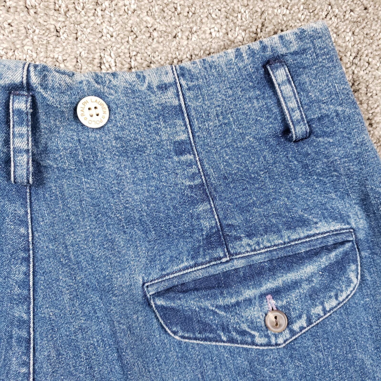 Vintage Ralph Lauren Country Jeans Rare Sample Womens 30x31 Pleated High Rise image 9