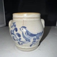 VTG Prestige Place Museum of American Folk art pottery 2.75 inch Crock Japan VGC