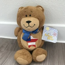 KIDS II Pledge Bear Plush God Made the World VTG 2002 (Doesn’t Talk No Sound) 9”