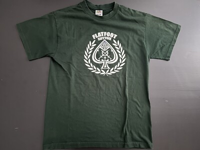 Flatfoot 56  Celtic  Chicago Punk Rock Band Medium Green T Shirt