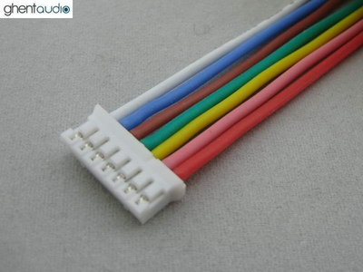 2pcs(30cm 1ft) JST PHR-7 UL Silicone Stranded Copper 24AWG cable/wire lead