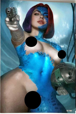 Power Hour #3 Shikarii Raven Mystique Naughty Glow in the Dark Spot/Foil SET NM.