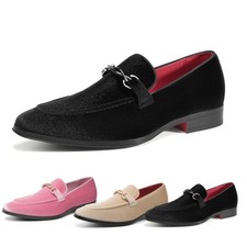 Men's Dress Tuxedo Shoe Slip-on Classic Luxury Loafers Dress Formal Shoes 8-13