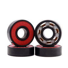 High Speed 608RS Hybrid Black Ceramic Bearings for Longboard, Inline Skates, Ska