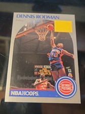 1990-91 NBA HOOPS Dennis Rodman #109 Missing  DPOY Detroit Pistons HOF