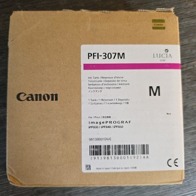 Canon PFI-307M 9813B001 Magenta 2019.08 for iPF830/840/850 Factory Sealed