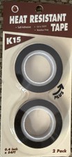 Heat Tape 2 Rolls 0.4  x54  Each High Temperature Resistant To 500 Degrees 2 Pack