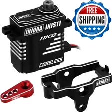 Coreless High Torque Micro Servo with Mount and Servo Horn for TRX4M TRX4MT 1/18