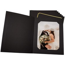 , 25 Pack, Photo Folders for 6x8/8x10 Picture, Cardboard/Paper Frames, Events...