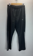 Nike Dri-Fit Poly Jogger Pants Mens XL Black Gray strp Performance Athletic Gym