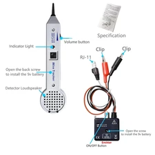 Tone Generator Kit, Wire Tracer Circuit Tester, 200EP Professional Network Ca...