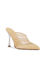 Revolve RAYE Julie mule leather mesh nude  size 9 NIB $168 msrp